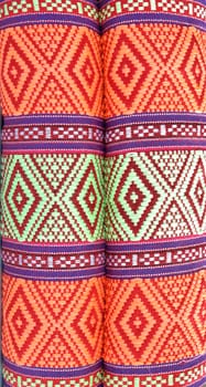 Thai style native textile on fabric