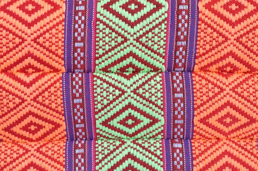 Thai style native textile on fabric