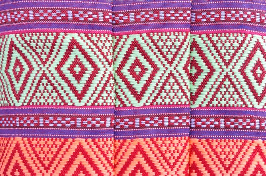 Thai style native textile on fabric