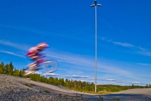 picture is shot by halden bmx bike club's path which is located in aremark, aremark is a municipality in østfold county and borders to halden municipality, image is shot in june 2012