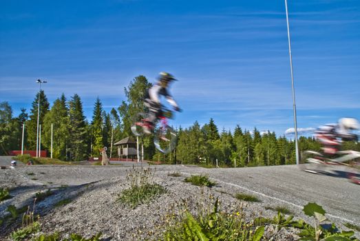 picture is shot by halden bmx bike club's path which is located in aremark, aremark is a municipality in østfold county and borders to halden municipality, image is shot in june 2012