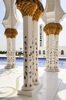 Sheikh Zayed mosque at Abu-Dhabi, UAE