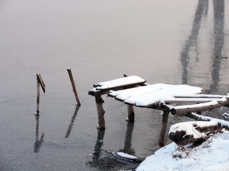 lake at winter