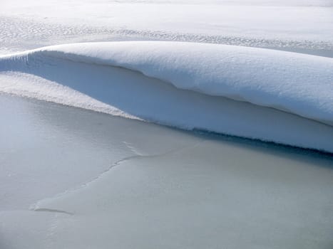 snowdrift on ice