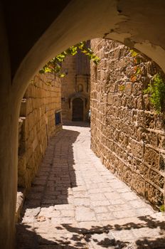 Jaffa ,an Alley in the old city, Jaffa is part of Tel Aviv city in Israel