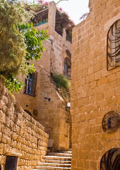 Jaffa ,an Alley in the old city, Jaffa is part of Tel Aviv city in Israel