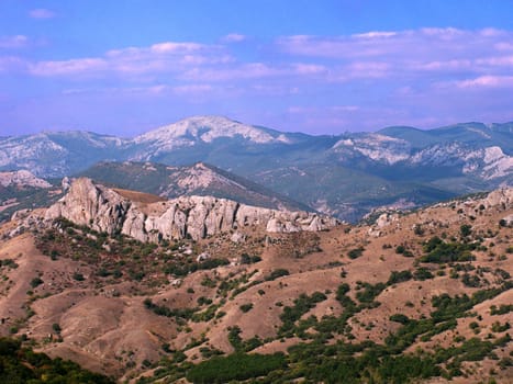 view on Crimea mountains