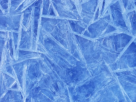 close up of ice texture