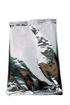 aluminum pack isolated on white background