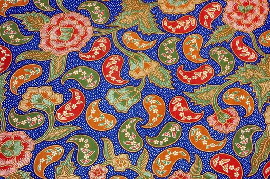 detailed patterns of indonesian batik cloth