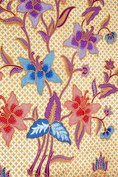 detailed patterns of batik cloth 