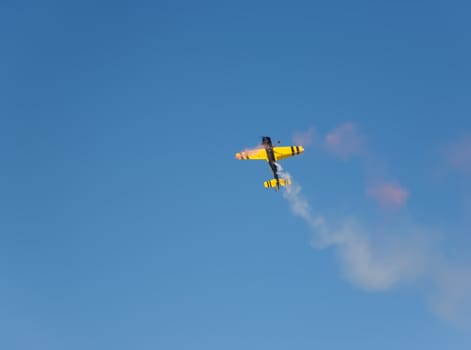 plane in the sky air show