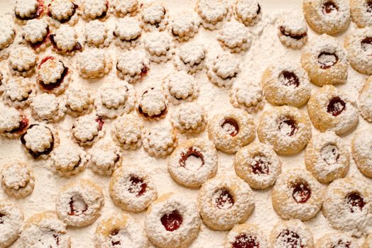 Some beautiful homemade Christmas cookies with icing sugar