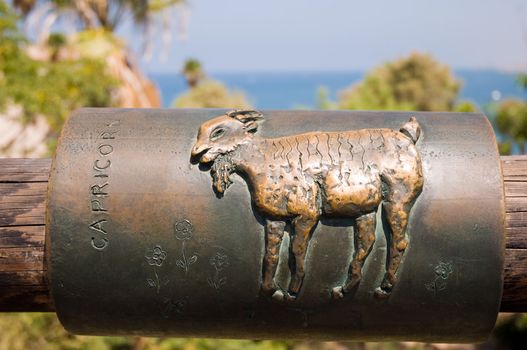Detail of the bridge desires. The old city of Jaffa. Israel.
On the bridge relies desires to find your zodiac sign, put his hand on him, and looking to the distant sea horizon, make a wish.