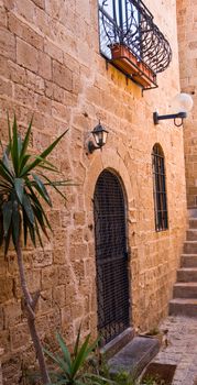 Jaffa ,an Alley in the old city, Jaffa is part of Tel Aviv city in Israel