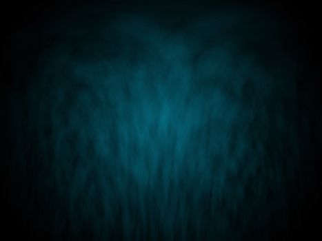 abstract blue smoke background or Christmas paper with bright center spotlight and black vignette border frame