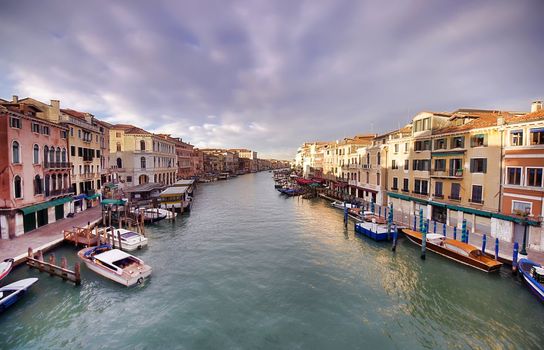 Grand Canal, Venice, Italy. wide view