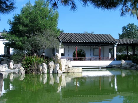 A scene of a garden in Santa Lucija, Malta.