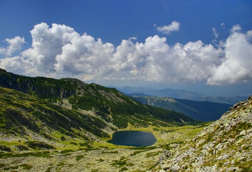 lake in National Park Retezat, Romania 