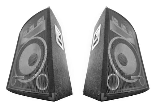 loudspeakers isolated on white