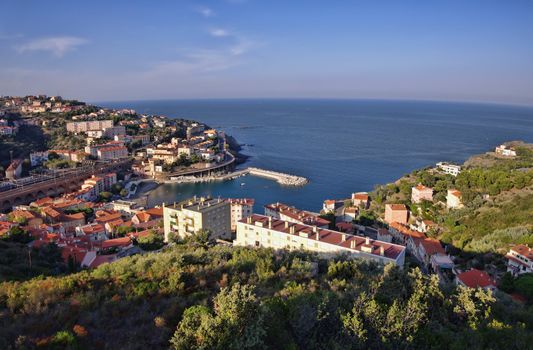 Cerbere french village, also known as Cerverade la Marenda