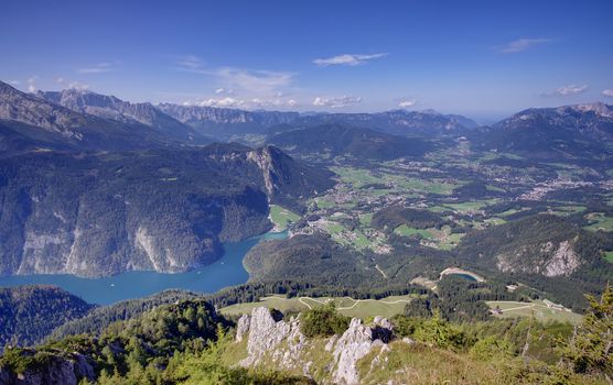 Konigssee lake in Bavarian Alps, Germany