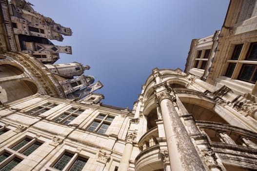 Chambord Castle, France. wide view