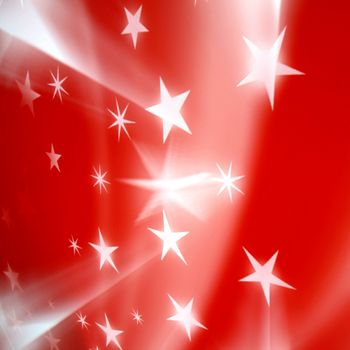 red christmas stars abstract background