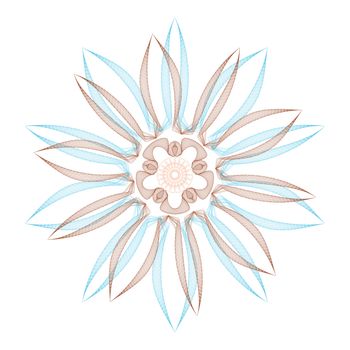 guilloche vector elements on a white background