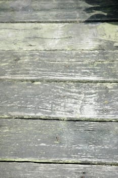 texture of the old wooden bridge