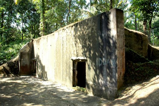 Dutch heritage bunker at the time of the second world war in Indonesia