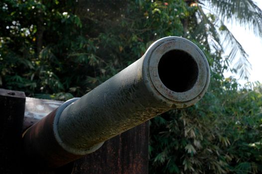 cannon dutch heritage in World War II era in Indonesia