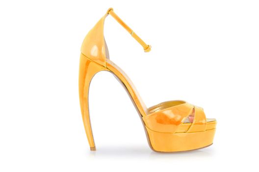Woman shoes isolated on white