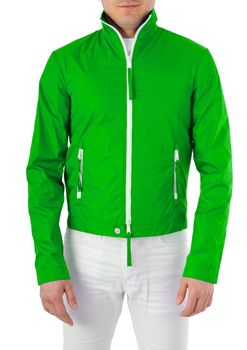 Stylish jacket isolated on model
