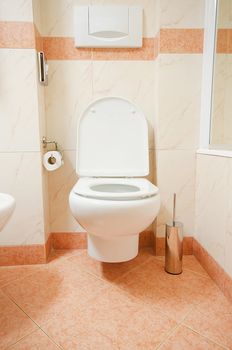 Toilet in the modern bathroom 