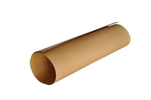 Brown paper on white background.