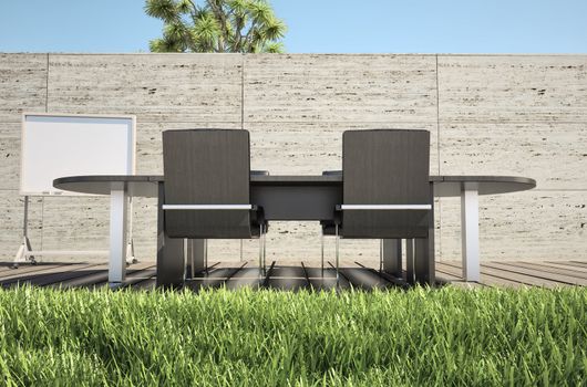 outdoor office (3D concept)