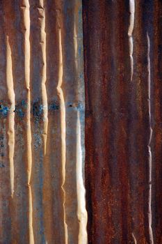 zinc texture rusty since burnt