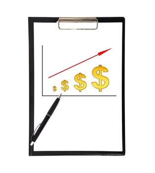 clipboard and scheme profits dollar