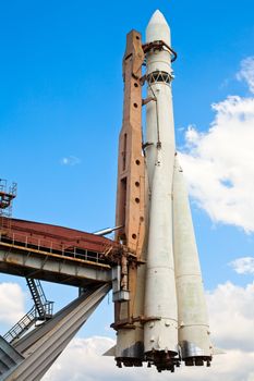 The First Soviet Space Rocket Monument in Moscow