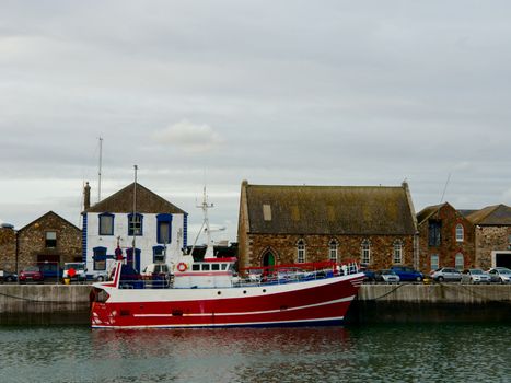 Fishing vessel in Howth Harbor. Ireland.