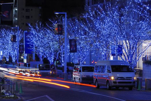 Tokyo street illumination by Christmas time
