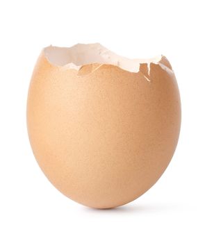 Egg shell isolated on a white background