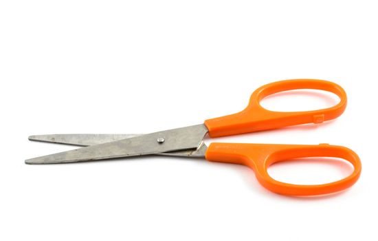handled scissors on a white background. File contains clipping path.