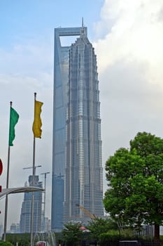 modern office building in Shanghai.Shanghai lujiazui business center,Shanghai World Financial Centre and Jinmao Tower