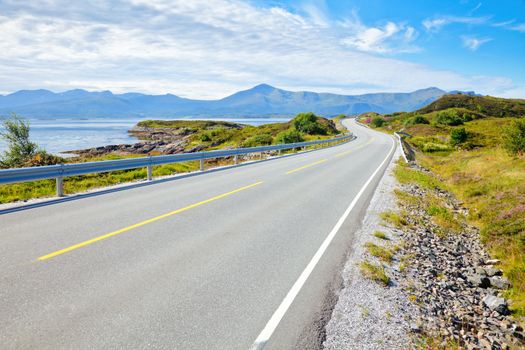 Scenic Atlantic Ocean Road in Norway