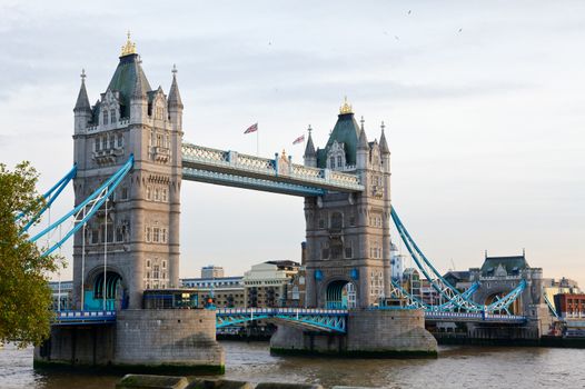 Tower Bridge over the River Thames in London