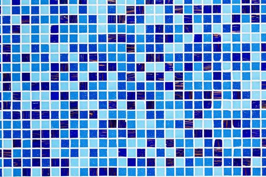 Blue glass mosaic texture background