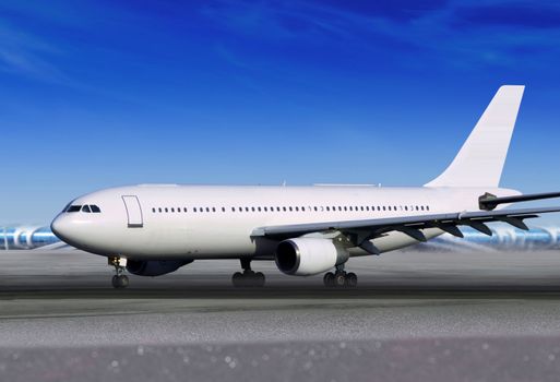 white passenger aircraft on runway of airport