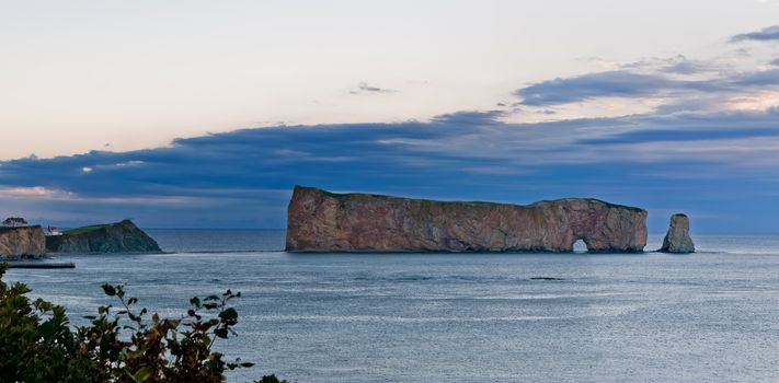 Perce Rock, famous place in Gaspe, Quebec, Canada